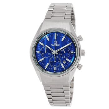 Q Falcon Eye Chronograph Quartz Blue Dial Men's Watch TW2W33700