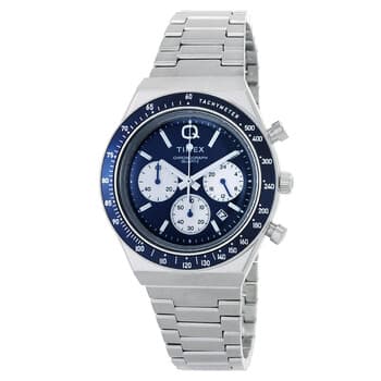 Q Timex Chronograph Quartz Blue Dial Men's Watch TW2W51600